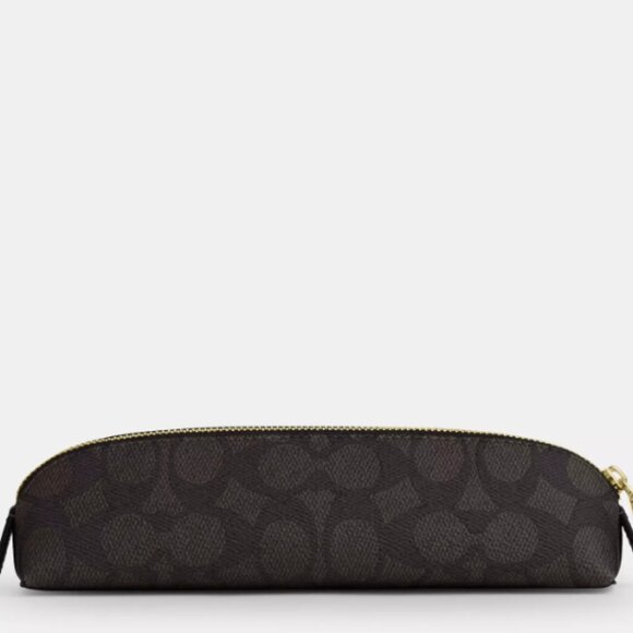 Coach Pencil Case In Signature Canvas - Picture 1 of 2